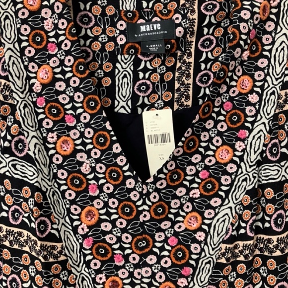 Maeve Naomi Embroidered Tunic Dress, XS - Picture 6 of 7